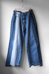 Ban Restructure Colorblock Wide-Leg Jeans (G)