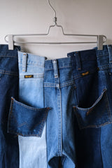 Ban Restructure Colorblock Wide-Leg Jeans (G)