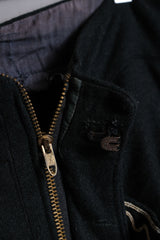 メキシカンヴィンテージ刺繍ウールフレアパンツタロンジッパー