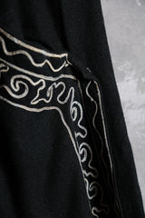 メキシカンヴィンテージ刺繍ウールフレアパンツタロンジッパー