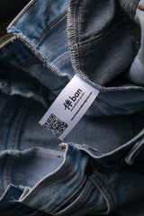 Ban Restructure Colorblock Wide-Leg Jeans (G)