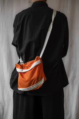 PUEBCO - VINTAGE HEAVY PARACHUTE SHOULDER POUCH / Orange