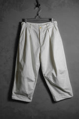 toogood THE TINKER TROUSER / CANVAS LIGHT RAW - Off White 英國設計師品牌 米白打褶棉質寬褲