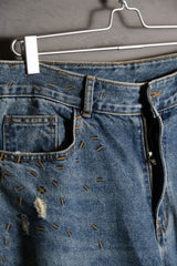 ADER ERROR。ダメージジーンズ 韓国デザイナーブランドのウォッシュ加工ダメージジーンズ