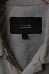 ISO. POETISM Anzin Box Chest Pocket Tech Shirt 丹麥設計師品牌 異材質拼接機能襯衫