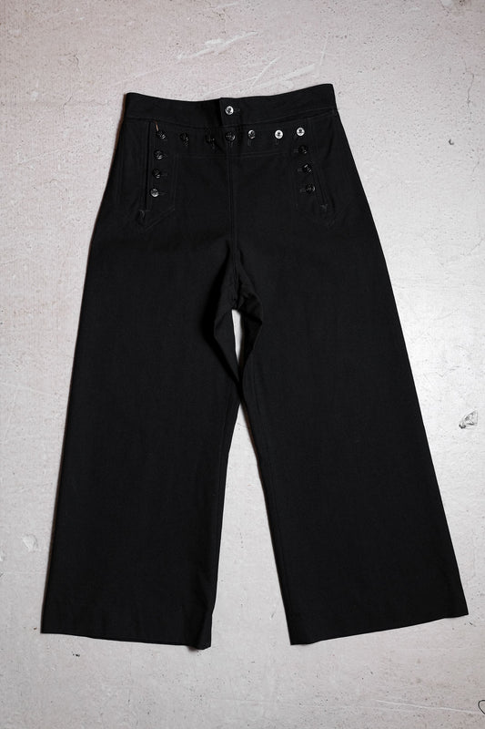 USNAVY 13 Button Wide Leg Sailor Pants USNAVY 13 Button Wide Leg Sailor Pants Twill version