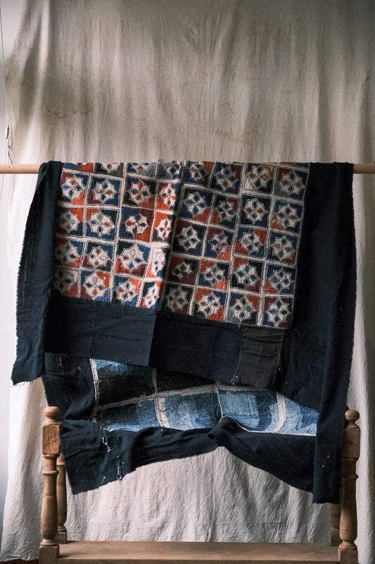 Antique Quilts of Southwest China Beautiful Handmade patchwork in faded (Products at Anemone Studio)