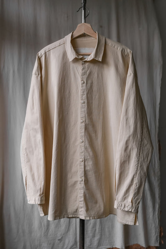 Toogood The Draughtsman スクエアカット コットン リラックスフィット シャツ - サンドナチュラル