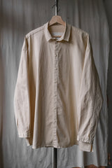 Toogood The Draughtsman Square Cut Cotton Relaxed Fit Shirt - Sand Natural