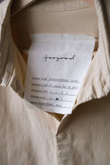 Toogood The Draughtsman Square Cut Cotton Relaxed Fit Shirt - Sand Natural