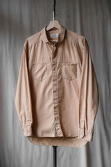 UNUSED Cotton Shirt Japanese designer brand round collar double pocket shirt skin orange made in Japan