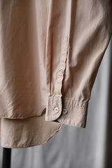 UNUSED Cotton Shirt Japanese designer brand round collar double pocket shirt skin orange made in Japan