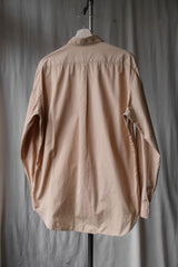 UNUSED Cotton Shirt Japanese designer brand round collar double pocket shirt skin orange made in Japan