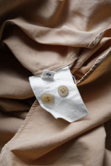 UNUSED Cotton Shirt Japanese designer brand round collar double pocket shirt skin orange made in Japan