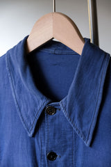 French Vintage Indigo Work Jacket French vintage work twill blue dyed work jacket