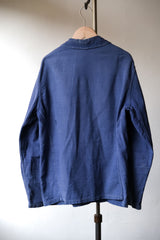 French Vintage Indigo Work Jacket French vintage work twill blue dyed work jacket