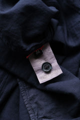 CASEY CASEY Indigo Dyed Wrinkle Shirt 法國設計師品牌 藍染皺褶棉質襯衫