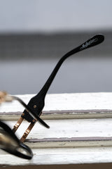 マスターピースアイウェアメガネ 日本の90年代原宿ブランドレトロブラックフレームメガネ