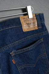 リーバイス 80/90年代 ヴィンテージ 20517-0217 オレンジタブ ブーツカット デニムジーンズ オリジナルヴィンテージ アメリカ製 オレンジタブ ダークブルーデニム ブーツカットジーンズ