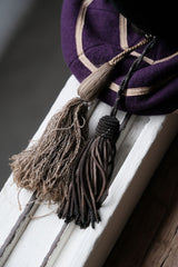 1937~1938 British Velvet Embroidered Rugby Cap 英國橄欖球隊絨布刺繡紀念帽 黑/紫