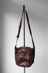 The Bridge Vintage Leather Shoulder Bag Italian leather goods old brand leather side backpack