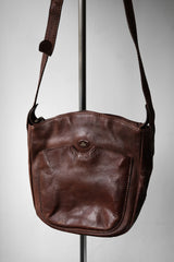 The Bridge Vintage Leather Shoulder Bag Italian leather goods old brand leather side backpack