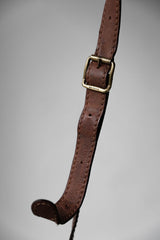 The Bridge Vintage Leather Shoulder Bag Italian leather goods old brand leather side backpack