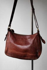 ザ・ブリッジ ヴィンテージレザーショルダーバッグ ランポジッパー イタリアンレザーグッズ オールドブランドレザージッパーサイドバックパック