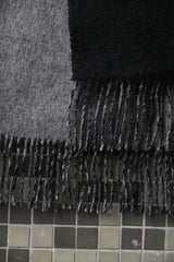 2-Faced Wool Fringed Scarf