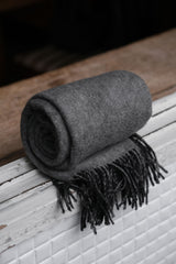 2-Faced Wool Fringed Scarf