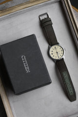 CITIZEN QUARTZ WR 50 Watch Japanese-made canvas strap watch