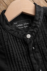 Number (N)ine 07S/S Stand Collar Shirt Takahiro Miyashita Ruffled Stand Collar Court Shirt Umbrella Hem