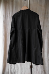 Number (N)ine 07S/S Stand Collar Shirt Takahiro Miyashita Ruffled Stand Collar Court Shirt Umbrella Hem