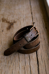Brown Leather Belt 咖啡色真皮皮帶 多款可選