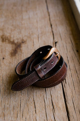 Brown Leather Belt 咖啡色真皮皮帶 多款可選