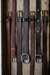 Brown Leather Belt 咖啡色真皮皮帶 多款可選