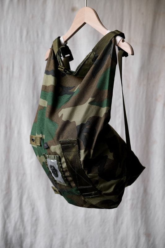 U.S.ARMY CAMO BAG CARRYING PROTECTIVE ENSEMBLE 美軍公發 化學服攜帶迷彩後背包 腰包