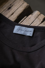 YOHJI YAMAMOTO POUR HOMME ULTIMA COTTON ROUND NECK TEE Charcoal 山本耀司主線棕色純棉短Tee