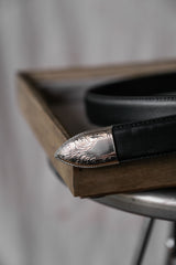 Western Style Buffalo Leather Buckle belt Western style buffalo leather single buckle belt (wide version)