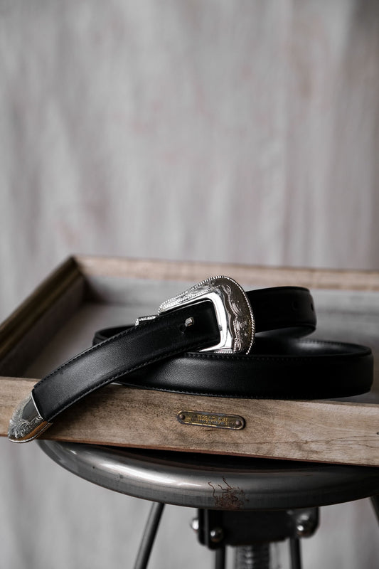 Western Style Buffalo Leather Buckle belt Western style buffalo leather single buckle belt (wide version)