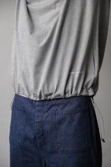 Comme Des Garcons Homme Cotton Jersey Pocket T-Shirt Gery 下擺抽繩口袋Tee