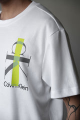 Calvin Klein Jeans TWO TONE MONOLOGO TEE 雙色logo短Tee
