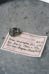 ワシントンDCC1960〜1970年代のお土産スプーンリングアメリカのワシントン記念スプーン手作りリング