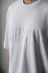 Supreme Chenille Arc Logo S/S Top White Jacquard Logo Short Tee