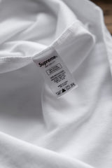 Supreme Chenille Arc Logo S/S Top White Jacquard Logo Short Tee