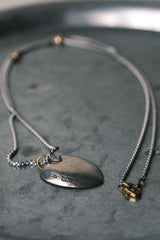 ロンドン、イギリス 1942年 スターリングシルバー925スプーンネックレス