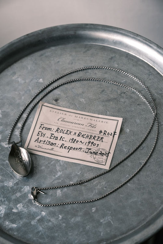 ROLEX Bucherer C.1980~1990's Spoon Necklace Antique Rolex Commemorative Spoon Necklace