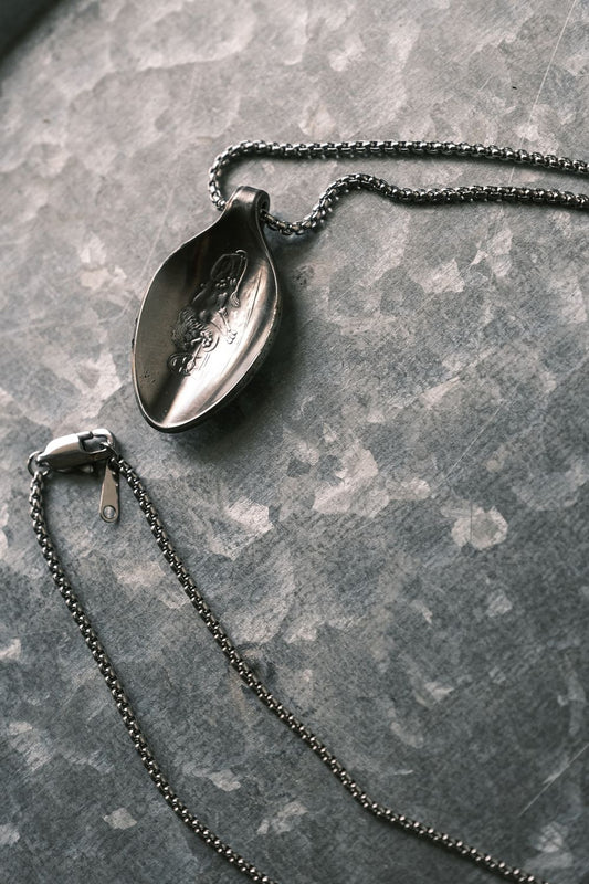 ROLEX Bucherer C.1980~1990's Spoon Necklace Antique Rolex Commemorative Spoon Necklace