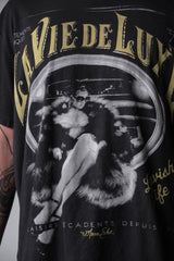 Vtg Marc Ecko "Lavie De Luxe" T-shirt 印花短Tee