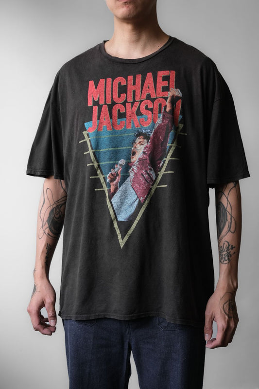 Vtg MIchael Jackson Pop King T-shirt 流行樂之王 麥克傑克森 印花短Tee